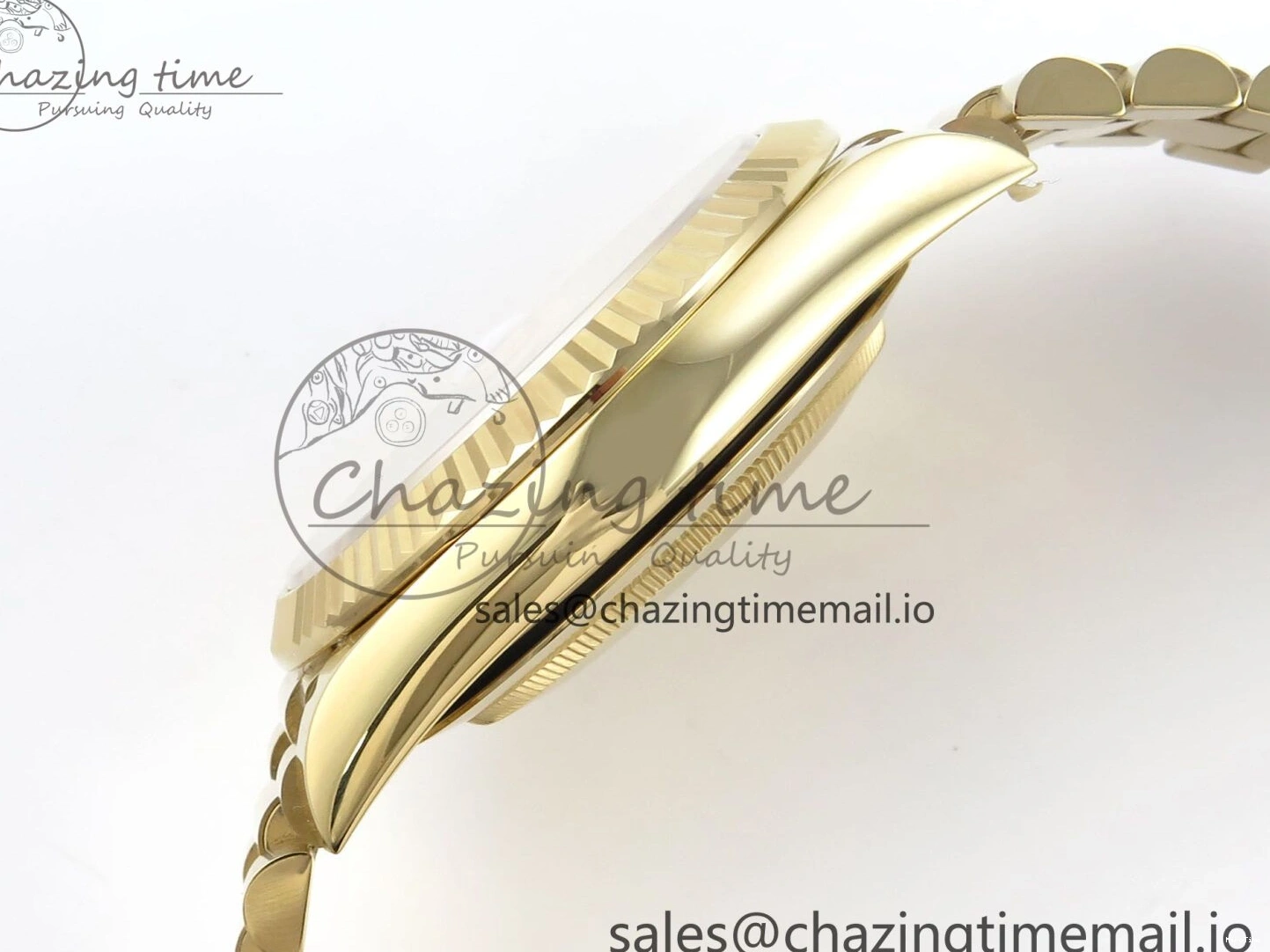 MiroTime 0325 Day Date 40 YG 228238 Noob 1:1 Best Edition Green Roman Dial on President Bracelet A2836 (Gain Weight) Youthful 796